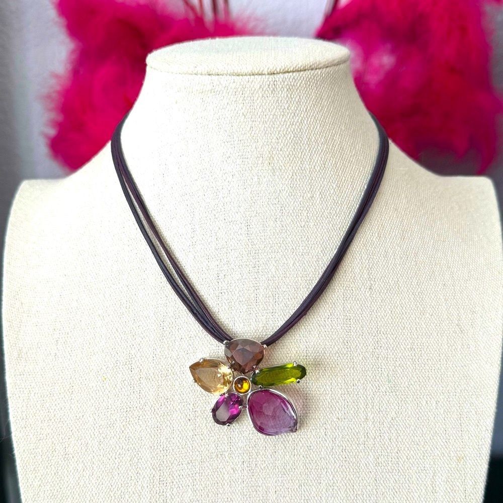 Authentic Swarovski Heritage Large Crystal Flower Necklace